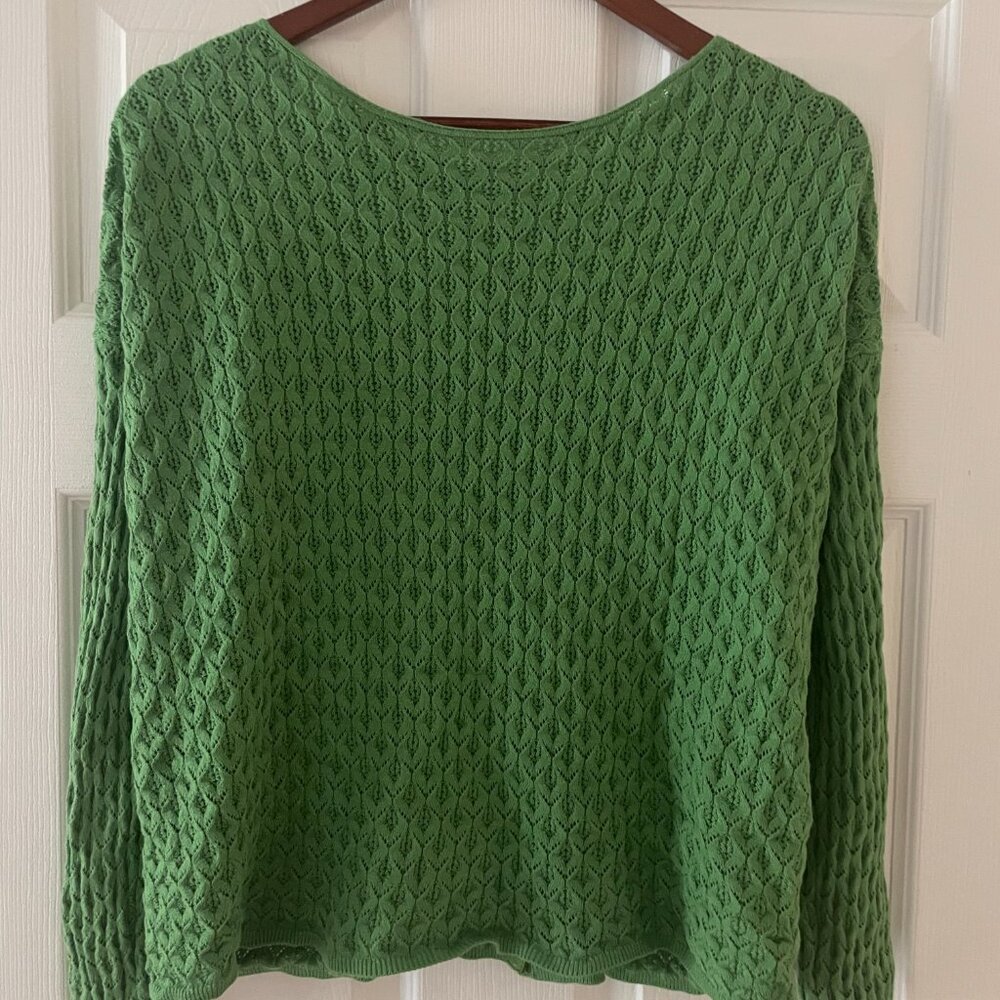Sezane Adela Cardigan Bright Green - Size S - Picture 4 of 6